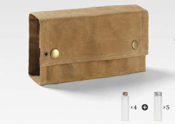Canvas Barbecue Camping Storage Bag 38.5x19.5cm For Seasoning Bottles