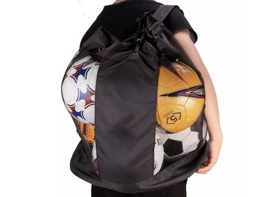 Drawstring Mesh Exercise Equipment Bag for Basketball Football Volleyball