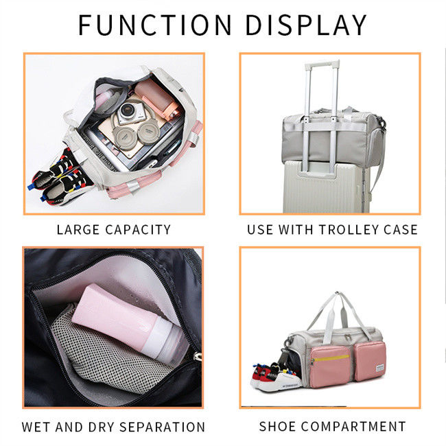 Overnight Tote Waterproof Camping Bag Unisex Multicolor Practical