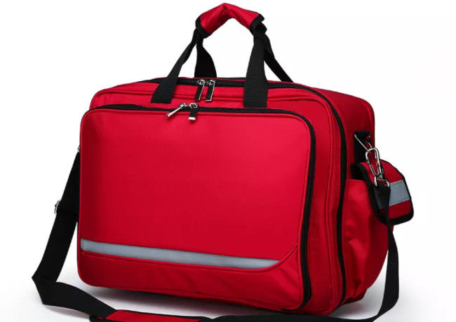 Nylon Emergency Medical Backpacks , Antiwear First Aid Backpacks For Schools