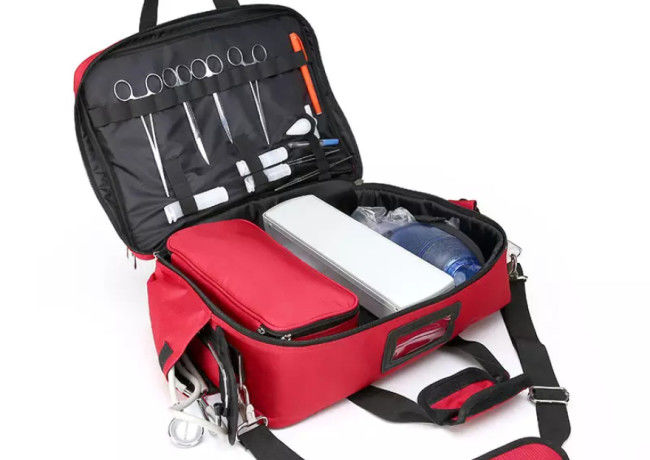 Nylon Emergency Medical Backpacks , Antiwear First Aid Backpacks For Schools