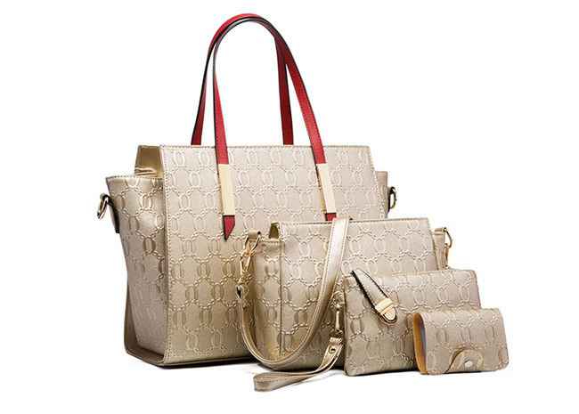 abrasion resistant Women PU Handbag set for ladies Recycled Multiscene