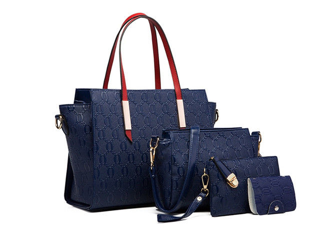 abrasion resistant Women PU Handbag set for ladies Recycled Multiscene