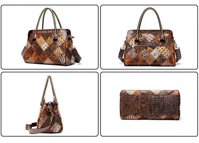 Practical Vintage Women PU Handbag Multipurpose Portable For Shopping