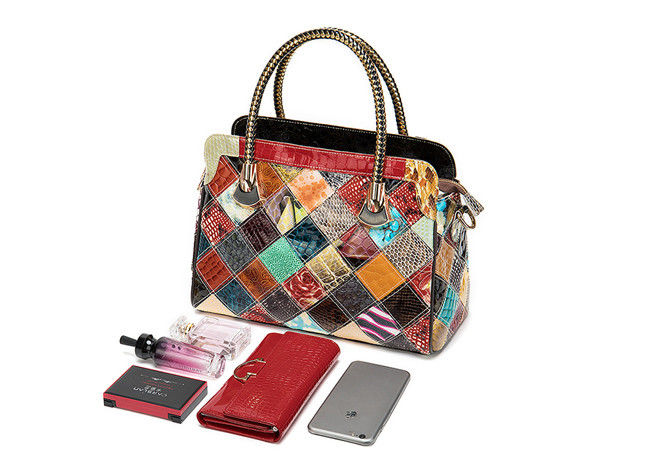 Practical Vintage Women PU Handbag Multipurpose Portable For Shopping