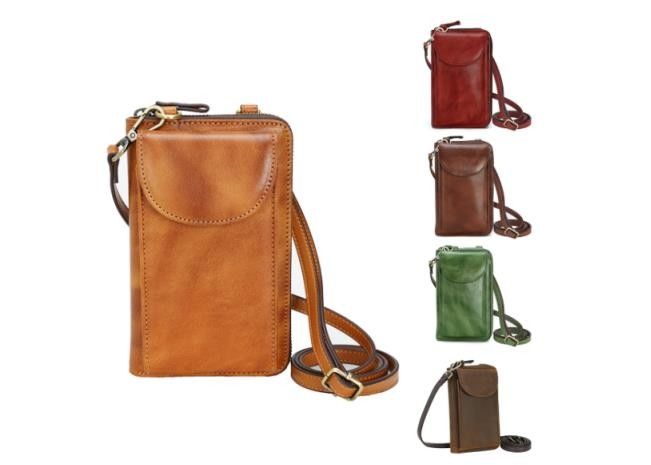 Antiwear Ladies Cell Phone Wallet , 6.5inch Mini Crossbody Cell Phone Purse
