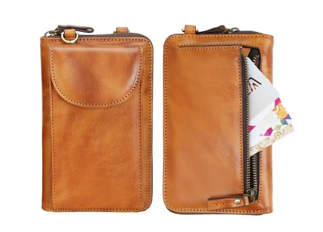Antiwear Ladies Cell Phone Wallet , 6.5inch Mini Crossbody Cell Phone Purse