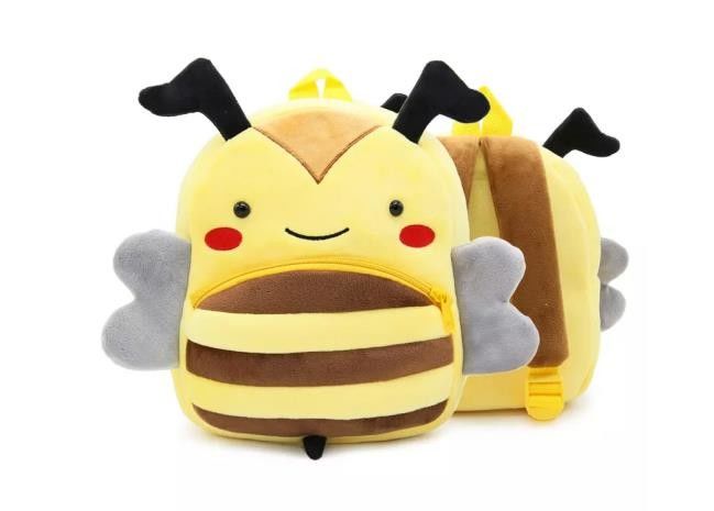 Cartoon Polyester Animal Plush Backpack , Multipurpose Cute School Bag