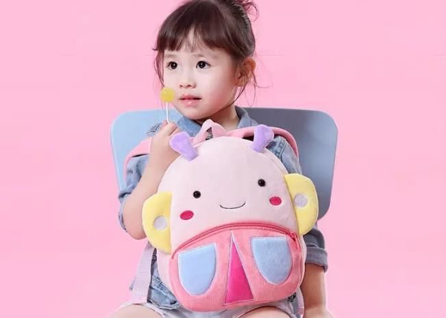 Cartoon Polyester Animal Plush Backpack , Multipurpose Cute School Bag