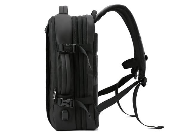 Convertible Leakproof Business Casual Backpack Expandable With USB Port