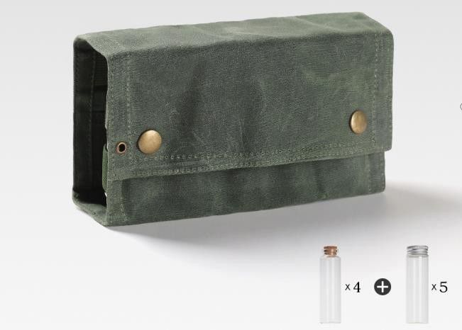 Canvas Barbecue Camping Storage Bag 38.5x19.5cm For Seasoning Bottles