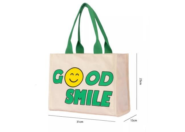 Canvas Cotton Reusable Shopping Bags Tote Multiscene For Women