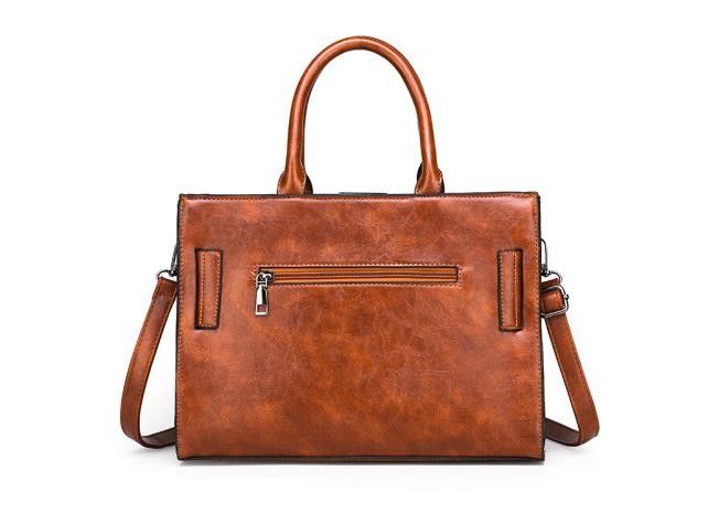 Polyester Luxury Women PU Handbag Antiwear Multipurpose 32x13x23cm