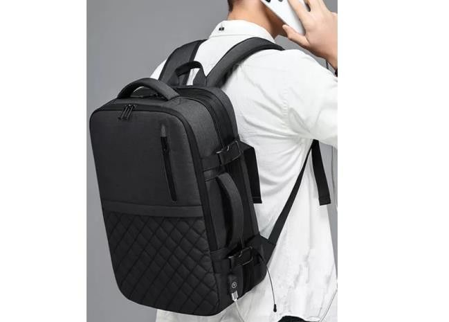 Polyester Laptop Business Casual Backpack Multipurpose With USB Charging