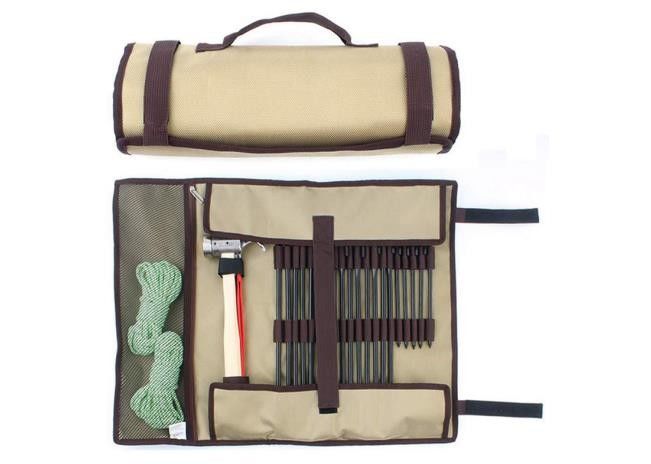 Anti Abrasion Thickened Roll Up Tool Pouch , Multiscene Roll Out Tool Bag