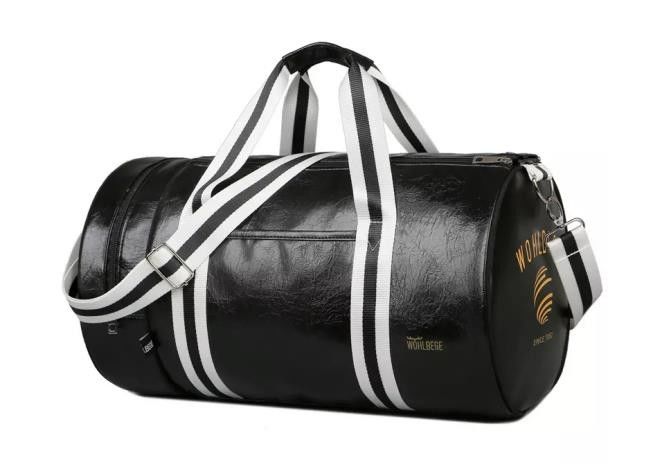 Casual PU Leather Waterproof Camping Bag Unisex Foldable For Travel