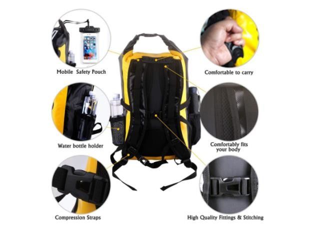 Foldable Lightweight Waterproof Hiking Backpack , Rainproof Outdoor Camping Backpack