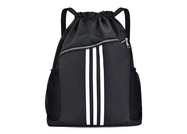 Lightweight Polyester Sport Drawstring Backpack Portable Multi Function