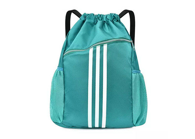Lightweight Polyester Sport Drawstring Backpack Portable Multi Function