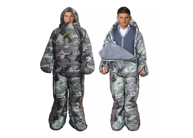 Collapsible Outdoor Sleeping Bags Human Shape Antiwear Reusable