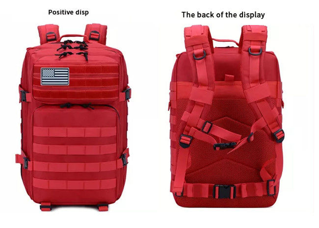 Practical 900D Nylon Hiking Backpack , Anti Abrasion Camo Molle Backpack