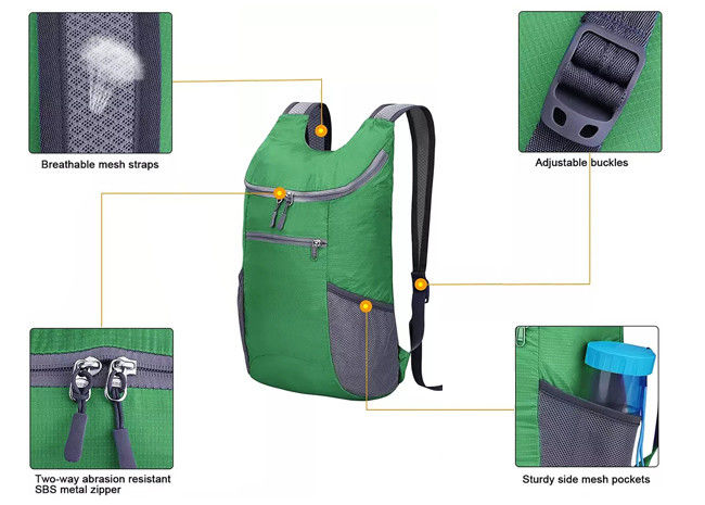 Tearproof Nylon Sport Foldable Travel Bags Packable Collapsible For Men