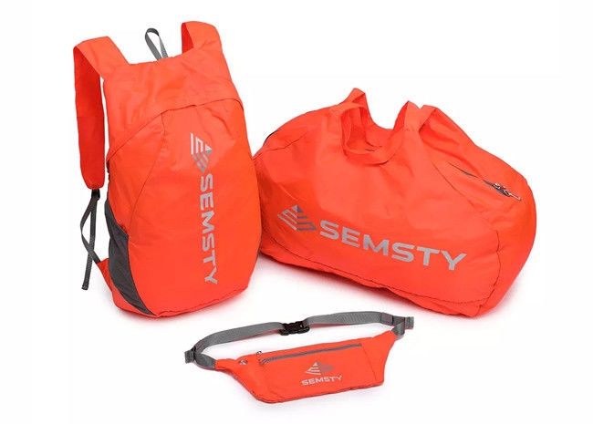 Folding Outdoor Lightweight Travel Daypack , Ultralight Packable Duffel Bag