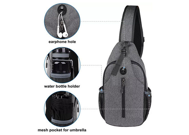 ISO9001 Travel Hiking Shoulder Strap Bag Shockproof Lightweight