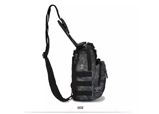 Shockproof Lightweight Men Chest Sling Bag , Polyester Crossbody Day Pack