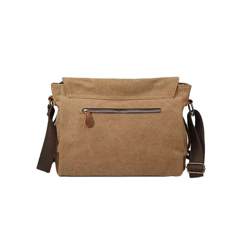 Vintage Leather Waterproof Messenger Bag Anti Abrasion Durable
