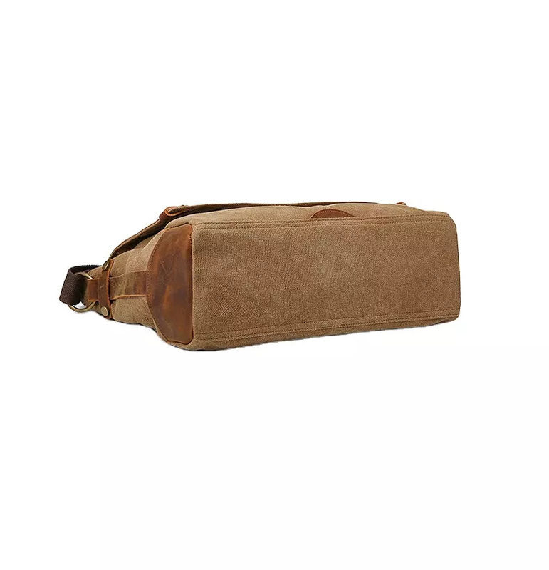 Vintage Leather Waterproof Messenger Bag Anti Abrasion Durable