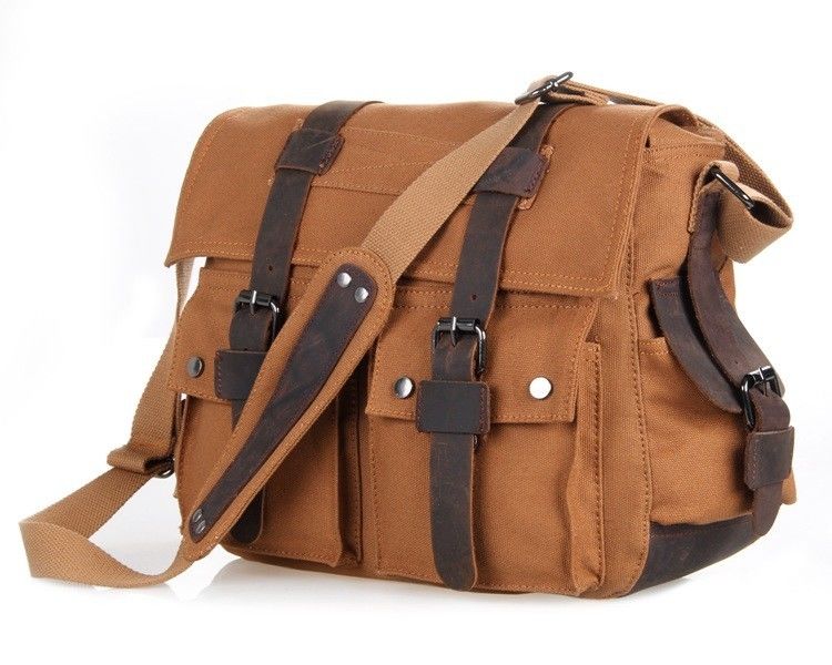 Polyester Business Casual Messenger Bag , 12oz Men'S Business Leather Shoulder Bag