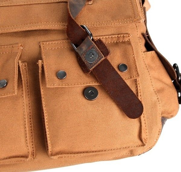 Polyester Business Casual Messenger Bag , 12oz Men'S Business Leather Shoulder Bag