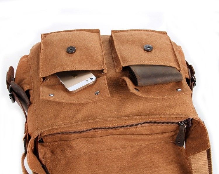 Polyester Business Casual Messenger Bag , 12oz Men'S Business Leather Shoulder Bag