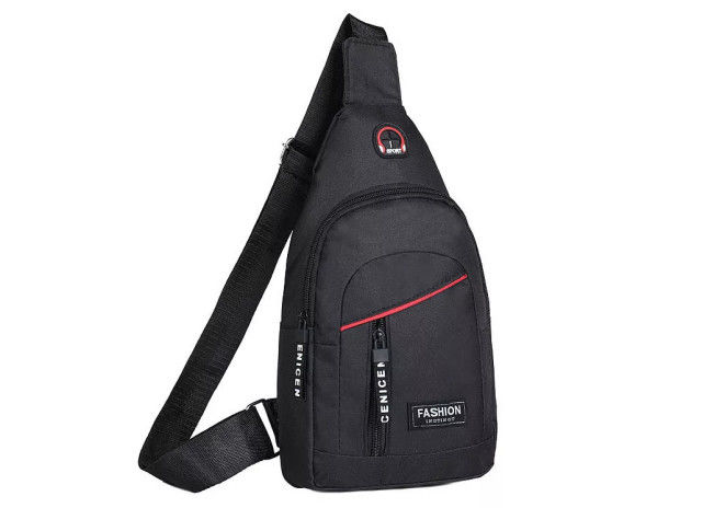 17x30x5.5cm Chest Shoulder Strap Bag Single Waterproof For Men