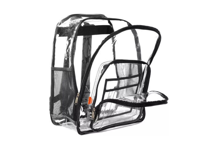 Transparent Clear PVC Business Casual Backpack Foldable For Travel