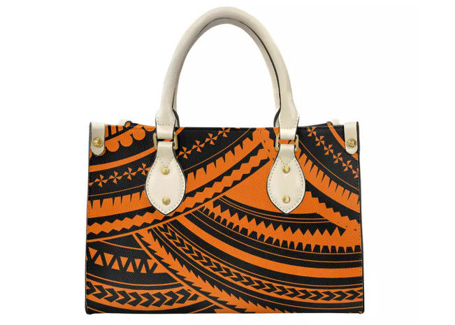 Portable Polyester Luxury Leather Purse , Multifunctional Leather Tote Bag