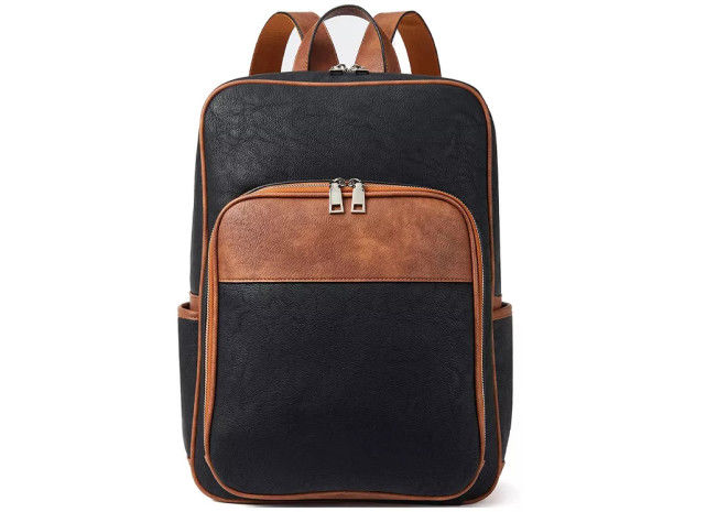 College Laptop Business Casual Backpack Waterproof Synthetic Leather