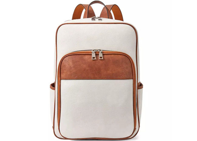 College Laptop Business Casual Backpack Waterproof Synthetic Leather