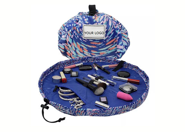 Velvet Portable Makeup Drawstring Bag Recycled Multi Function