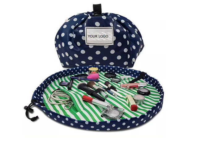 Velvet Portable Makeup Drawstring Bag Recycled Multi Function