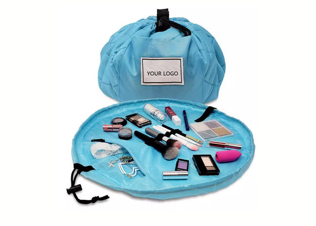 Velvet Portable Makeup Drawstring Bag Recycled Multi Function