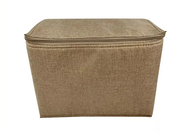 Thickened Antiwear Cooler Basket Jute , Multifunctional Jute Cooler Bag