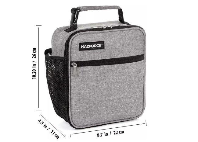 Reusable Picnic Insulated Lunch Box Bag Multiscene 26x11x22cm