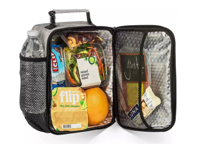 Reusable Picnic Insulated Lunch Box Bag Multiscene 26x11x22cm
