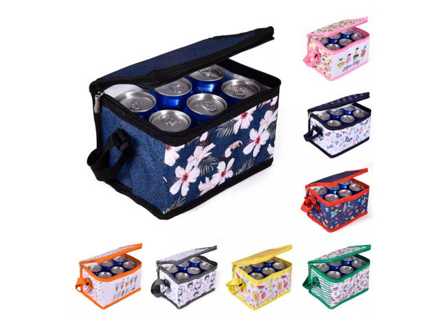 Waterproof Cooler Insulated Lunch Bag Multipurpose For 6 Pack Beer