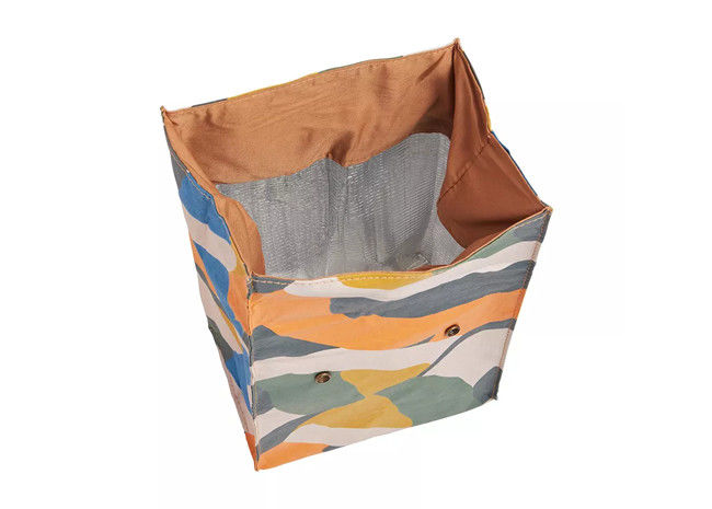 Leakproof Portable Canvas Cooler Bag , Reusable Canvas Insulated Tote