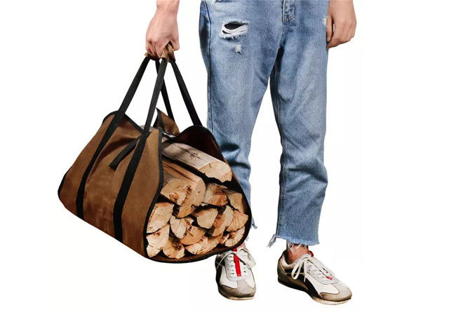 Dustproof Antiwear Fire Wood Carry Bag Folding Portable Durable