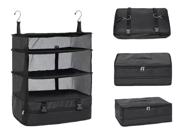 Ventilate Moistureproof Clothes Hanging Organizer , Foldable Clothes Hanging Bag