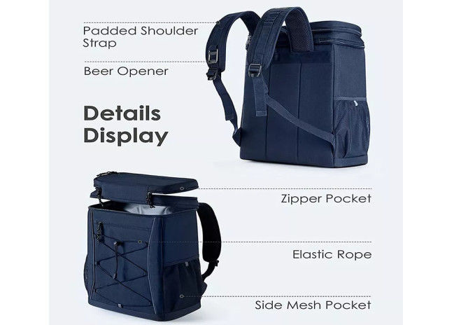 Camping Hiking Fishing 100% Waterproof Insulated Backpack Cooler For Lunch Or Drink